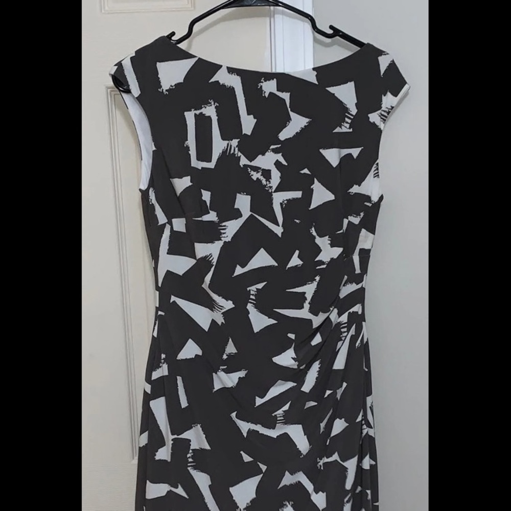 Ralph Lauren dress grey swatch ruched side